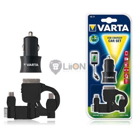 VARTA USB Charger Car set (USB-töltő, szivargyújtó-aljzati szett)