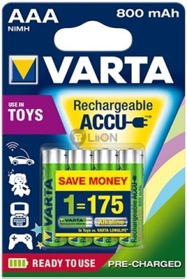 VARTA Ready 2 Use AAA 800 mAh micro akkumulátor 4 db-os