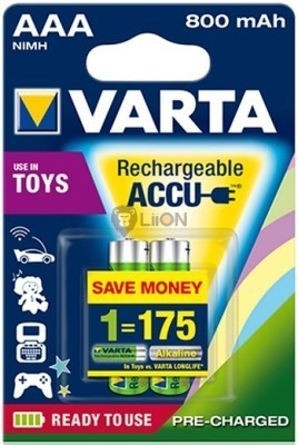 VARTA Ready 2 Use AAA 800 mAh micro akkumulátor 2 db-os