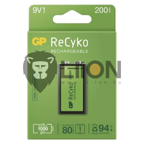 Gp Recyko 9V akku 200mAh