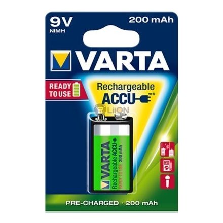 VARTA Ready 2 Use 9V 200 mAh akkumulátor