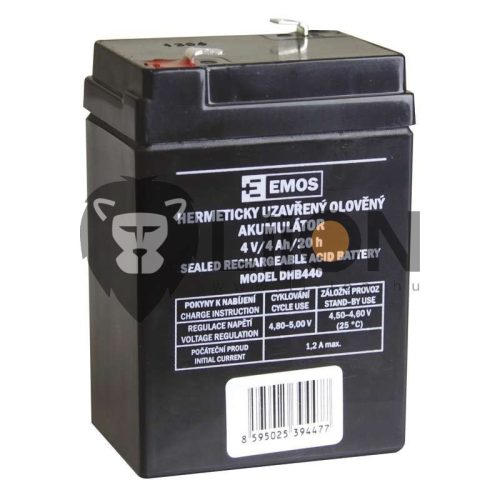 EMOS zárt ólomsavas mérleg akkumulátor (4V, 4Ah)