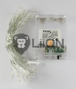Trixline karácsonyi fényfüzér 20 LED természetes fehér fény 6500K 2,4m (TR300)