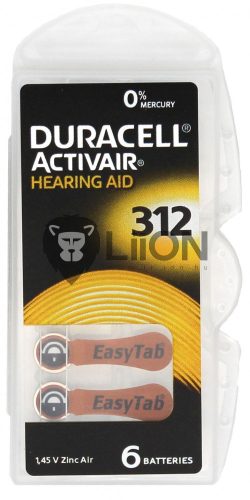 Duracell DA312 hallókészülék elem