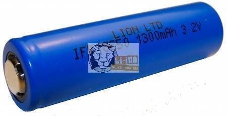 LiFePO4 IFR 18650 3,2 V 1400mAh Batterie-Zelle