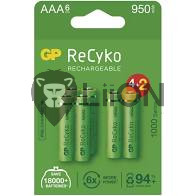 GP ReCyko 1000 series AAA 4+2 akku