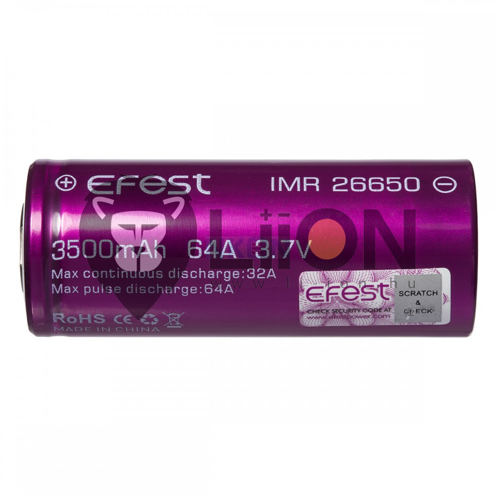 Li-Ion ICR 26650 3,7V 3300mAh battery cell - Wide range of ...